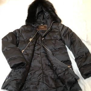 Black Coach puffer coat